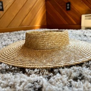 Brixton Joanna natural woven visor